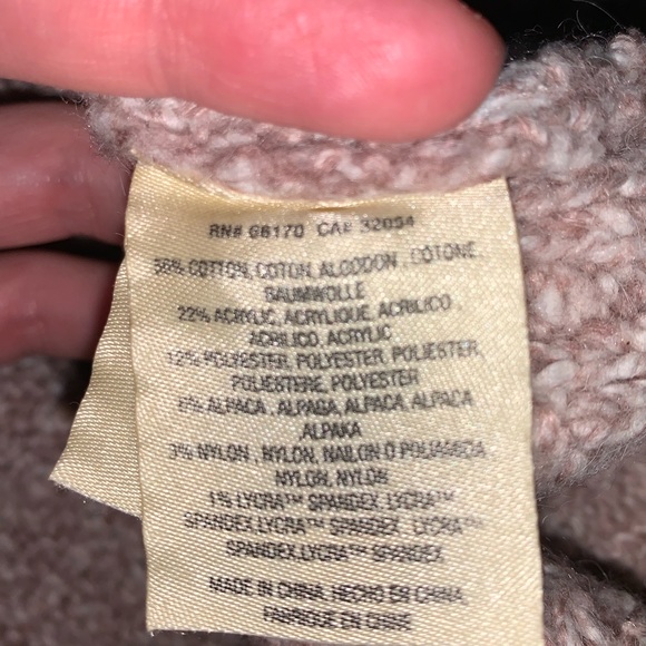 Anthropologie Sleeping on Snow Violet Marled Off the Shoulder Sweater - Size M - Picture 6 of 11